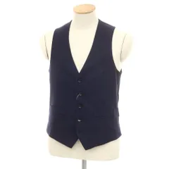 J4050 新品 ラルディーニ コーデュロイジレ ベスト ネイビー 42 状態良好 LARDINI 近年モデル ラルディーニ サイズ 44 S〜M ジレ
