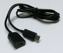 microUSB延長ケーブル