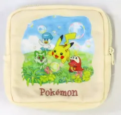【中古】バッグ ピカチュウ＆ニャオハ＆ホゲータ＆クワッス スクエアポーチ One Scene Art(EX) 「ポケットモンスター」