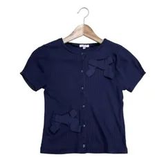 TOCCA トッカ CHARDE 半袖 カーディガン XS ネイビー