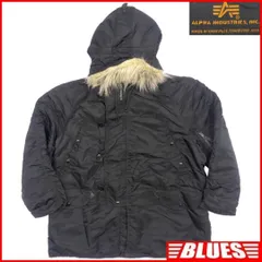 アメリカ製 N-3B フライトジャケット アルファ ALPHA 黒 HH8521