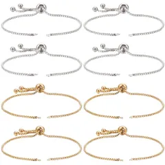 【数量限定】スライダー　チェーン　半完成ブレスレット　バングル作り　ブレスレット作り　アクセサリーパーツ　クラフト用品　素材　DIY材料　アクセサリーパーツ　飾り物　ジュエリー作り　レディース　デコキット　ハンドメイドパーツ　クラフト手芸　手作り　金具セット