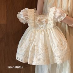 フレンチロリータ プリンセスワンピース バースデードレス サマー 新作 女の子 キッズ 半袖 おしゃれ エレガント