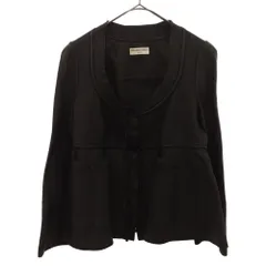 BALENCIAGA (バレンシアガ) ラムレザーノーカラージャケット ブラック レディース 413055 TQH10 #dg2302のサムネイル