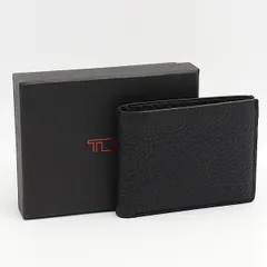 【美品】TUMI 折り財布　レザー　ブラック　ロゴ金具　札入れ　希少 美品】TUMI 折り財布 レザー ブラック ロゴ金具 札入れ 希少