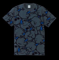 Mrs. GREEN APPLE メメル 総柄Tシャツ GRAY×BLUE XL - メルカリ