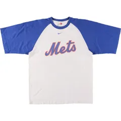 古着 ナイキ NIKE TEAM MLB NEW YORK METS ニューヨークメッツ 五分袖 ラグランTシャツ メンズM相当/eaa579956