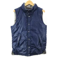 メンズメルローズ ダウンベスト リバーシブル 無地 アウター メンズ 3サイズ ネイビー MEN'S MELROSE 【中古】のサムネイル