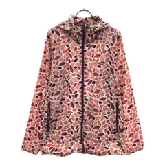 モンベル ロゴプリント 総柄 ウインドブラストプリント パーカー XL ピンク系 mont-bell アウトドア 1103265 シェルジャケット レディース