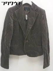 ◇ GALERIE VIE ギャルリー ヴィー シングル 1B ベロア 長袖 テーラードジャケット サイズ1 ブラウン レディース  【中古】 【1112020009778】のサムネイル