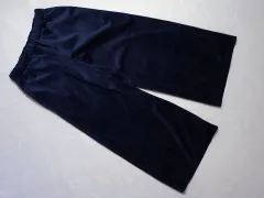 ★5 新品 未使用 ベベ bebe アウトレット 子供服 女の子 150cm ワイド パンツ 紺 起毛 防寒 秋 冬 ズボン ボトムス 冬服 ガールズ 女児 キッズ ジュニア 【中古】 ユーズド リサイクル こども
