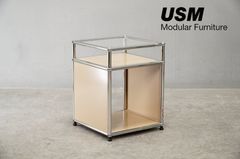 【USM Haller system / USMハラー】1列1段 ガラストップキャビネット 041110