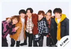 【中古】生写真(ジャニーズ) Aぇ! group/集合(6人)/横型・膝上/Aぇ! group ISLAND TV プロフィール写真撮影オフショット 第1弾/公式生写真