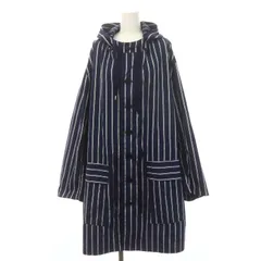 美品/希少✨yarmo ショップコート　ストライプ　ネイビー　40 英国製 Yarmo（ヤーモ）ダスターコート（ネイビー） - 5minutes