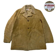 McGREGOR マックレガー CorduroyJacket コーデュロイジャケット TrenchCoat トレンチコート 白タグ 70s FleeceLining 裏ボア CoveredButtons くるみボタン Ivory アイボリー L相当