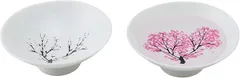 丸モ高木陶器 温度をデザインに 冷感桜 白平盃 ペアセット おちょこ さくら 日本酒 グラス 花見 春 お中元 贈り物 温度で色が変化 乾杯 記念 ギフト プレゼント お祝い 退職祝い 卒業 クリスマス(白)