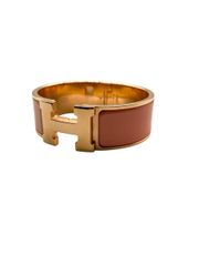 エルメス(HERMES) クリッククラック ブレスレット GM ピンク ゴールド金具 中古 レディース アクセサリー ブレスレット