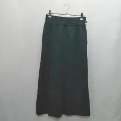 ◇ ⊇ nano universe ナノ ユニバース ウエストゴム ロング丈 台形 スカート サイズ36 ブラック系 レディース E  【1412260001380】