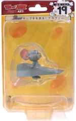 【中古】トレーディングフィギュア チーズを丸呑みしたタフィー 「Happyくじ トムとジェリー TOM and JERRY FUNNY ART」 A賞 フィギュア
