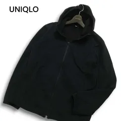 UNIQLO ユニクロ 秋冬 裏フリース★ ブロックテック フーディー パーカー ジャケット Sz.L メンズ 黒