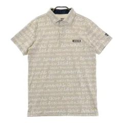 サイズ：M ADMIRAL アドミラル  半袖ポロシャツ 総柄 ベージュ系 [240101282233]# ゴルフウェア メンズ ストスト