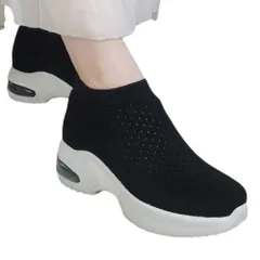 ☆ ブラック ☆ 39 ☆ インヒールスニーカー スリッポン pmyinsn22 スニーカー レディース インヒール インヒールスニーカー 厚底スニーカー カジュアルシューズ ウォーキングシューズ 厚底スリッポン ヒールスニーカー スリッポン 厚底 軽量 軽い