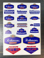 ★アウトレット★新品 ロスマンズ Rothmans RACING MotoGP 21 x 30 cm NSR レーシング ステッカー シール デカール アクセサリー