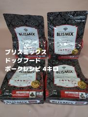 ▲ブリスミックス BLISMIX ドッグフード 4kg ポークレシピ 小粒 体重管理 口腔内善玉菌配合 成犬 シニア犬用 賞味期限：2025年10月10日