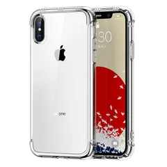 ONES iPhone Xs/X ケース HD全透明 米軍MIL規格 超耐衝撃 『 360°エアバッグ、半密閉音室 』〔 画面 ・ レンズ保護、滑り止め、ストラップホール 〕薄型 Qi充電 超軽量 衝撃吸収 HQ・TPU クリア カバー 1