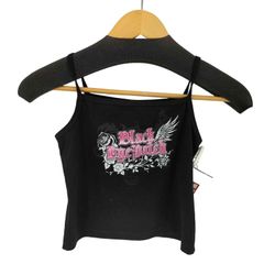 ブラックアイパッチ Black Eye Patch ROSES AND WINGS CAMISOLE BLACK 