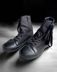 A/W17-18 Yohji Yamamoto pour homme - Side-zip Spiral Lace Sneaker