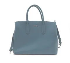 FURLA フルラ TESSA Large tote 2WAY トートバッグ ブルー