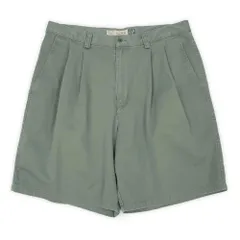 オールドギャップ OLD GAP 90s 00s 90-2000年代 2タック チノショーツ ハーフパンツ 旧タグ USA ヴィンテージ アメリカ 古着 メンズ ショートパンツ オリーブグリーン W34【中古】
