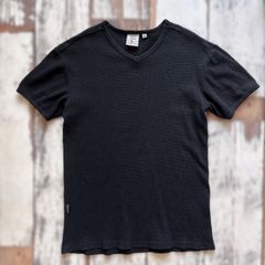 AVIREX  Vネック　カットソー Sサイズ ブラック