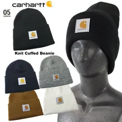 carhartt カーハート Knit Cuffed Beanie ビーニー ニット帽 A18 ユニセックス 男女兼用 ギフト プレゼント ストリート アウトドア 耐久性 オールシーズン ニットキャップ WORKWEAR ぼうし 帽子 レディースニット帽