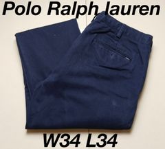 48【Polo Ralph Lauren☆チノパン】34/34  古着 ポロチノ パンツ ポロ ラルフローレン