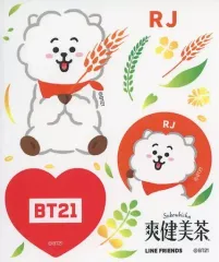【中古】シール・ステッカー RJ(ジン) オリジナルステッカー 「BT21×爽健美茶」 対象商品購入特典