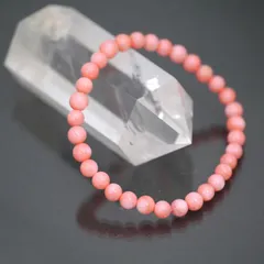 ピンクコーラル(珊瑚）AAA 6mm ブレスレット/天然石