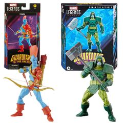 【新品未開封】 ハズブロ MARVEL マーベル レジェンド シリーズ ガーディアンズ・オブ・ザ・ギャラクシー コミックス アクション フィギュア 2体セット ローナン・ザ・アキューザー ヨンドゥ アメコミ ヒーロー ヴィラン おもちゃ 玩具 人形 グッズ