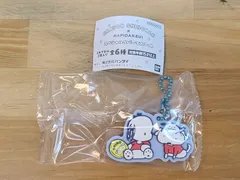 未使用　原作クレヨンしんちゃん×はぴだんぶい スペシャルラバーマスコット ポチャッコ × シロ 【E3971-001】▶110