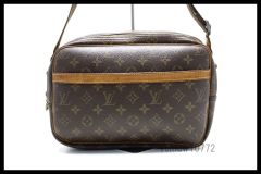 希少美中古■LOUIS VUITTON モノグラム リポーターPM レザー ショルダーバッグ ルイヴィトン■0815sh20766