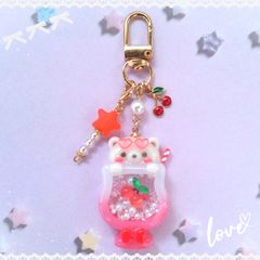 ☆くまさんソーダ　バックチャーム　キーホルダー☆