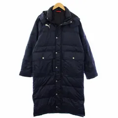 プーマ PUMA ベンチコート ダウンコート ロング アウター S-M ネイビー 862252 /TK ■MT ■GY27