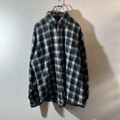 warmella オンブレチェック柄フランネルシャツ XL相当