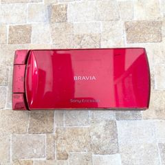 Sony Ericsson BRAVIA ガラケー レッド 動作未確認 - メルカリ