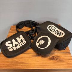 HYSTERIC GLAMOUR ヒステリックグラマー 3連ショルダーバッグ ミニポーチ 黒 ブラック
