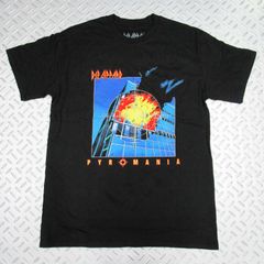 オフィシャル バンドTシャツ デフレパード DEF LEPPARD Pyromania ブラック 黒