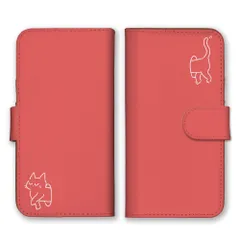 OPPO Reno 13A ケース 手帳型 オッポリノ 13A スマホケース 携帯ケース 猫 ねこ ネコ 子猫 猫扉 絵 イラスト 可愛い かわいい ワンポイント ピンク ブルー  カラー08