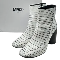 MM6 Maison Margiela(エムエムシックス) 90㎜ ankle boots アンクル ブーツ S59WU186 SIZE 38(24.0～24.5程度) ホワイト 箱付のサムネイル