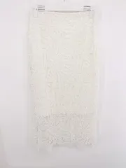 ◇ fifth フィフス 総レース キレイめ マキシ ナロー スカート サイズM アイボリー系 レディース P  【1307150005732】